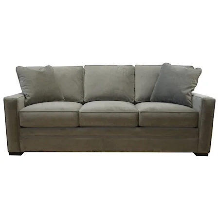 Casual Contemporary Queen Sofa Sleeper with Pillowtop Mattress