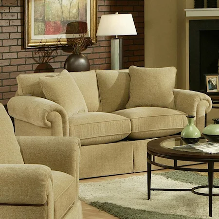 Loveseat with Rolled Arms