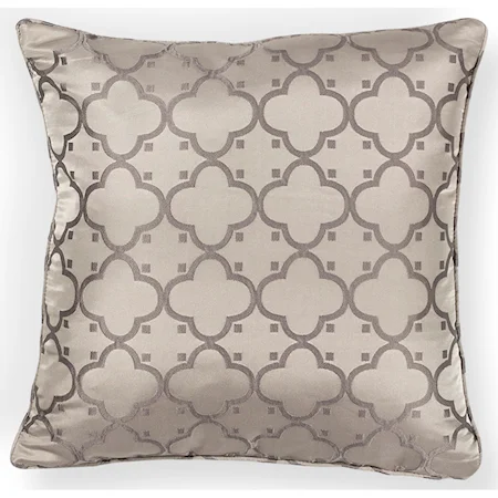 18" X 18" Taupe Filigree Pillows