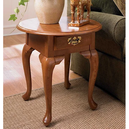 Oval End Table