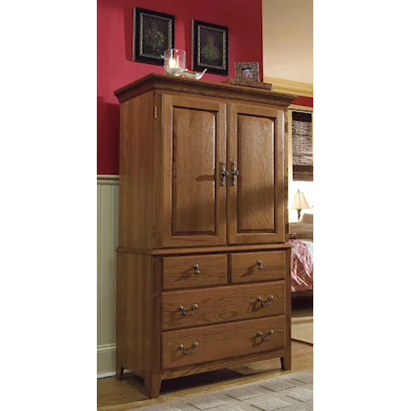 Armoire with Two Doors and Four Drawers