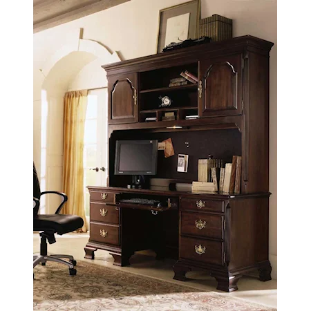 Credenza Desk and Hutch