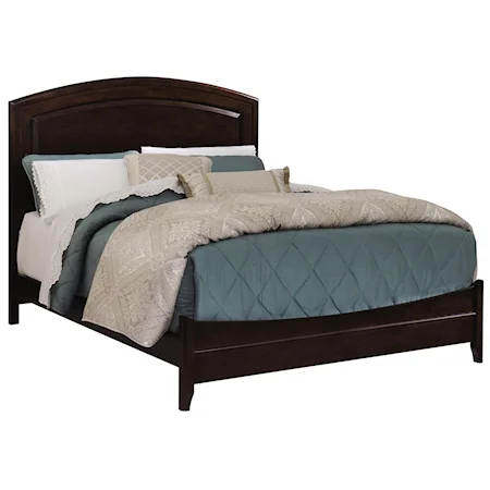 King Panel Bed with Low Profile Footboard