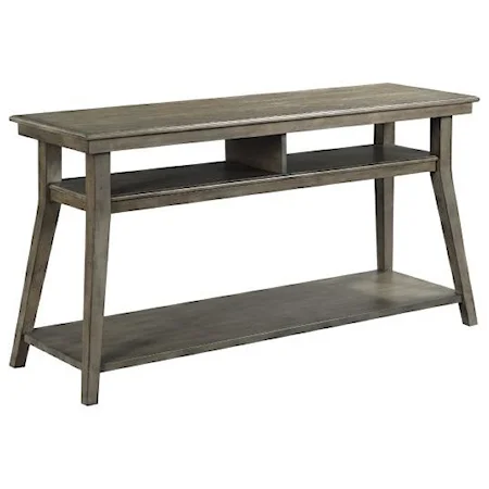 Lamont Solid Wood Sofa Table with Lower Shelf