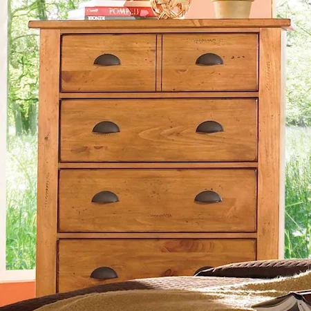 Four Drawer Chest with Drawer Pulls