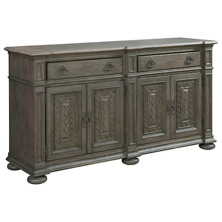 Macon Sideboard with Adjustable Shelving and Silverware Drawer