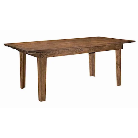 Rectangular Dining Table with Two Table Leaves