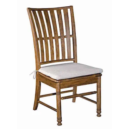 Farmhouse Slat-Backed Side Chair