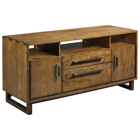 Shipwright Modern Craftsman TV Console with Electrical Outlet