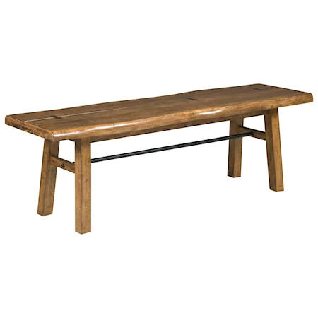 Cutler Live Edge Maple Bench