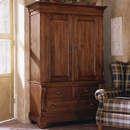 Two Door Armoire with 3 Drawers