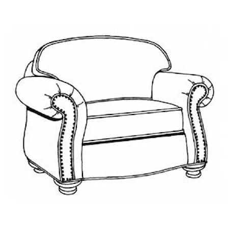48" Loose Pillow Back Chair