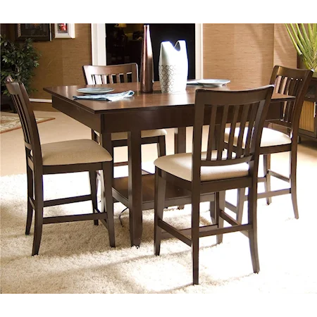 Counter Height Dining Table & Bar Stool Set