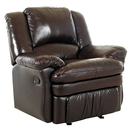 Stationary Reclining Leather Wall Chair