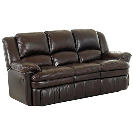 Leather Reclining Sofa