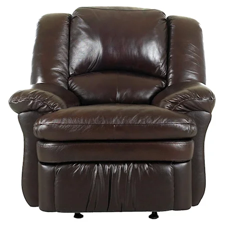 Leather Swivel Gliding Reclining Chair