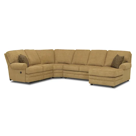 Reclining Sectional with Right-Side Chaise