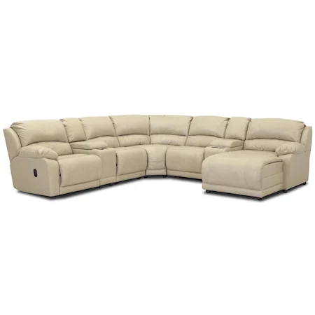 Seven Piece Sectional with Storage Consoles