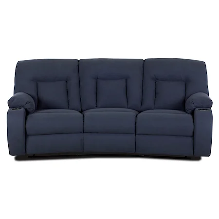 Comfort Reclining Sofa with Lumbar Support