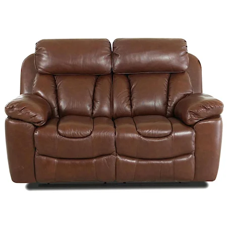 Leather Reclining Love Seat