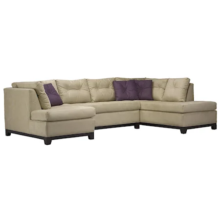 Sectional With Left Loveseat Chaise and Right Sofa Chaise