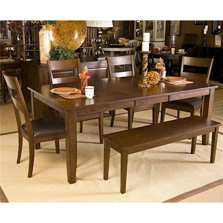 6 Piece Dining Table and Chair Set