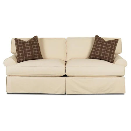 Enso Memory Foam Sleeper Sofa with Slipcover and Blend Down Cushions