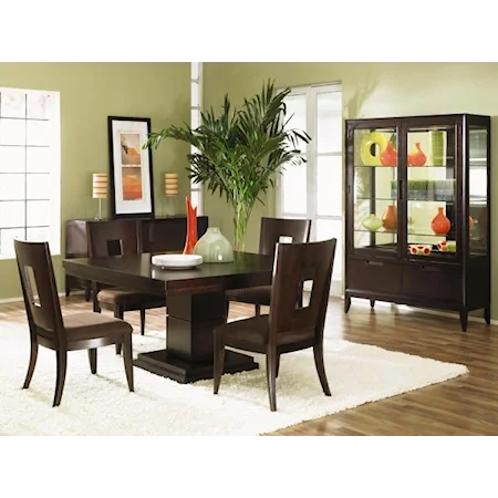 Square Dining Table and SIde Chair Set