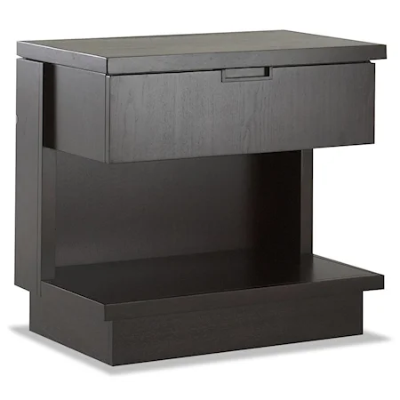 Congtemporary Cantilever Nightstand with Drawer