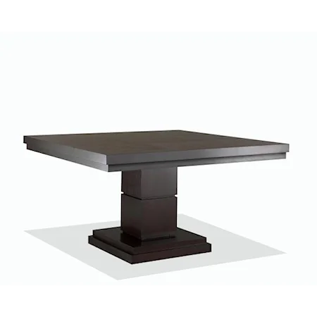 Single Pedestal Square Dining Table