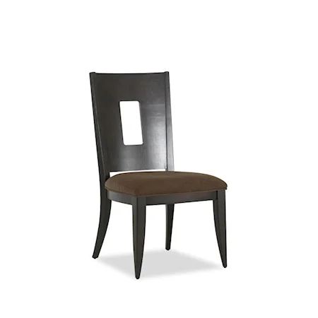 Dining Side Chair with Cut Out Back