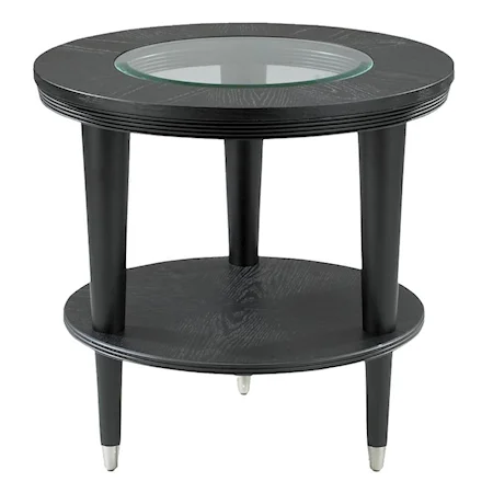 Contemporary Round End Table