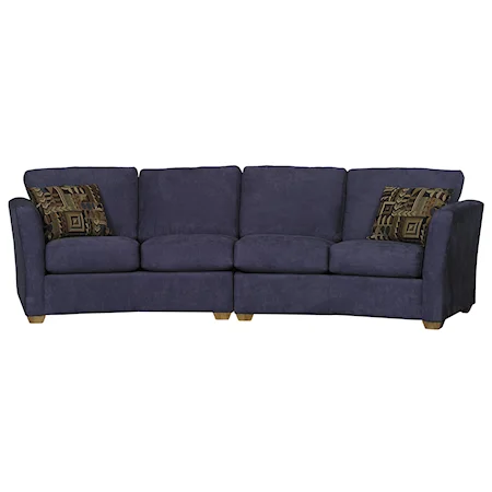 Left and Right Angled Loveseat Group