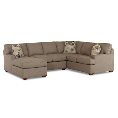 3 Piece Sectional Sofa with LAF Chaise