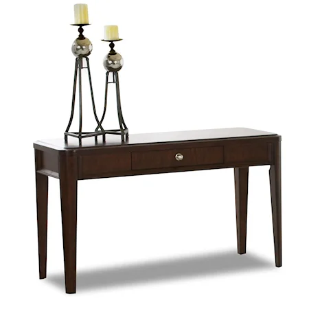 1 Drawer Sofa Table with Tapered Legs