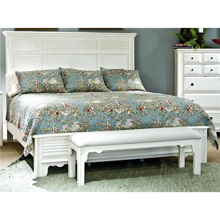 Queen Size Bed with Panel Detailing