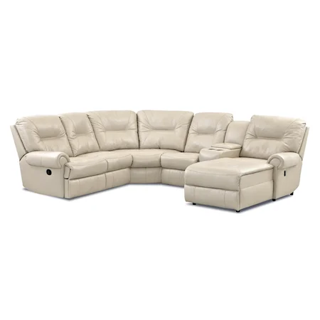 Traditional Reclining Sectional Sofa