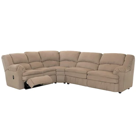 Contemporary Reclining Sofa Sectional with Sleeper