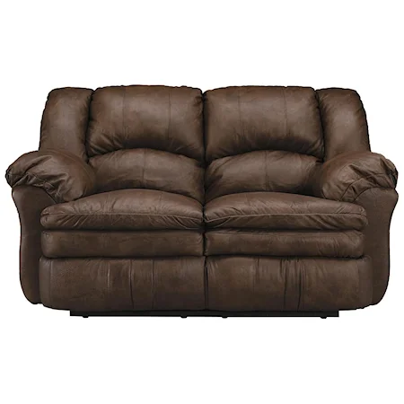 Contemporary Upholstered Reclining Love Seat