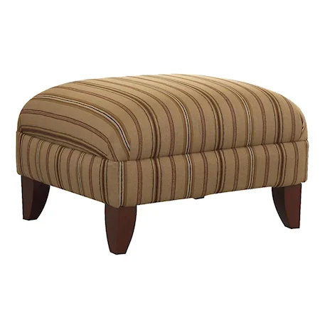 Plush Upholstered Ottoman