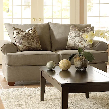 Contemporary Upholstered Loveseat