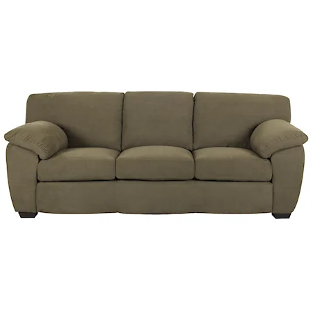 Upholstered Sofa with Pillow Arms