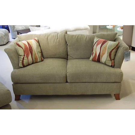 78" Contemporary Loose Pillow Back Loveseat