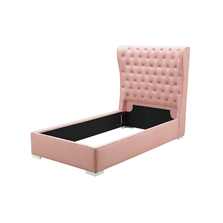 Queen Upholstered Bed with Tufting