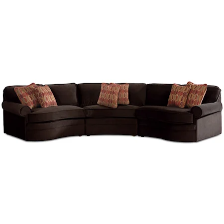 Contemporary Upholstered Three-Piece Sectional