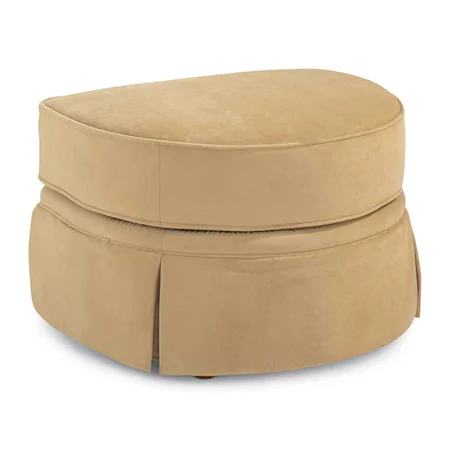 Upholstered Half Circle Ottoman