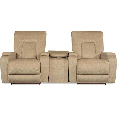 Three Piece Power-Recline-XR Rocker Recliner and Console Sectional Set