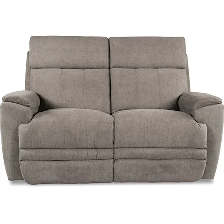 Casual Power Reclining Loveseat with USB Charging Ports and Power Headrest /  Lumbar