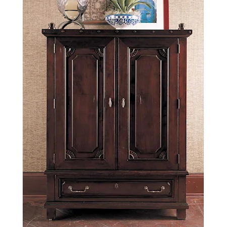 Small Entertainment Armoire With Lower Drawer