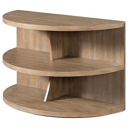 Casual Contemporary Console Table with Two Shelves